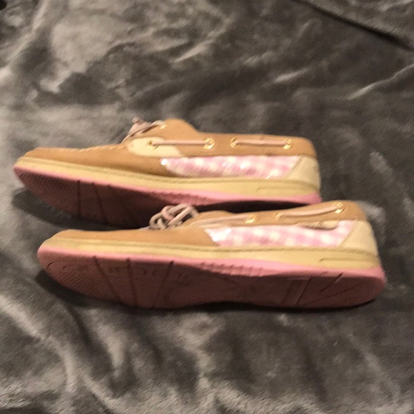 Sperry Top-Sider  Leather Pink Sparkle WMNS sz 9 - Picture 2 of 7